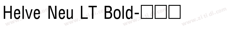 Helve Neu LT Bold字体转换